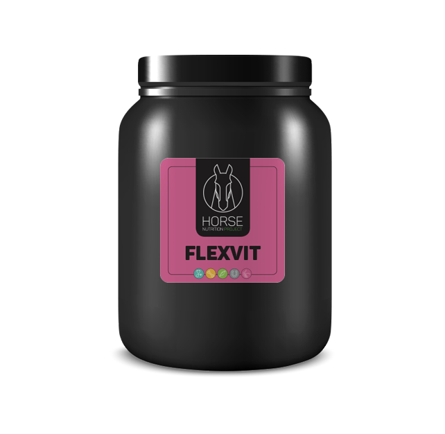 Flexvit est un complément alimentaire pour chevaux de la marque HNP-Horse Nutrition Project