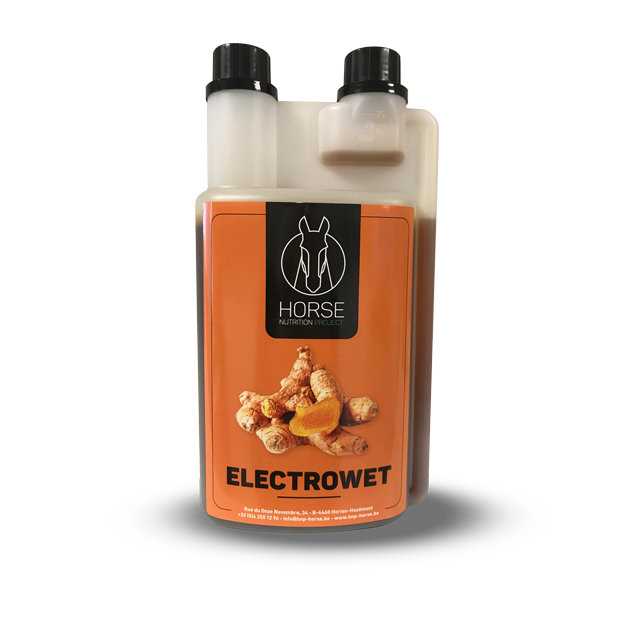 Electrowet est un complément alimentaire pour chevaux de la marque HNP-Horse Nutrition Project